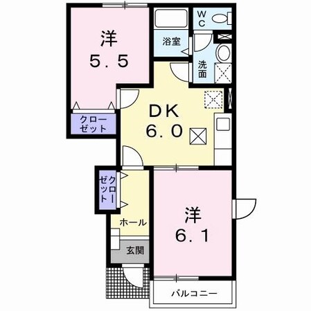 サンセールＯ・B（昭和町）の物件間取画像